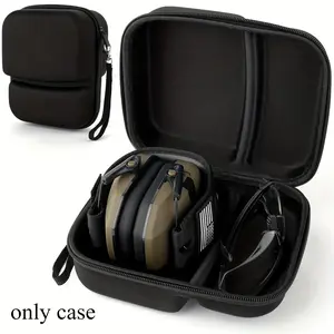 Razor Slim Electronic Earmuffs Case, Storage Holder for Howard Leight, for PROHEAR 016 Ear Earmuffs, Carrying Organizer Bag for Glasses (Box Only)