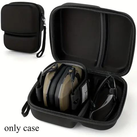Razor Slim Electronic Earmuffs Case, Storage Holder for Howard Leight, for PROHEAR 016 Ear Earmuffs, Carrying Organizer Bag for Glasses, Headphone Accessories (Box Only)