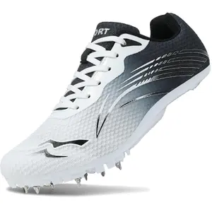 New Upgrade Track and Field Shoes for Men Women Girls Boys 8 Spikes Outdoor Professional Sprint Racing Running Jumping Sneakers Nail Spike Shoes