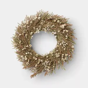 4.25" Mixed Spring Floral Preserved Wreath - Threshold