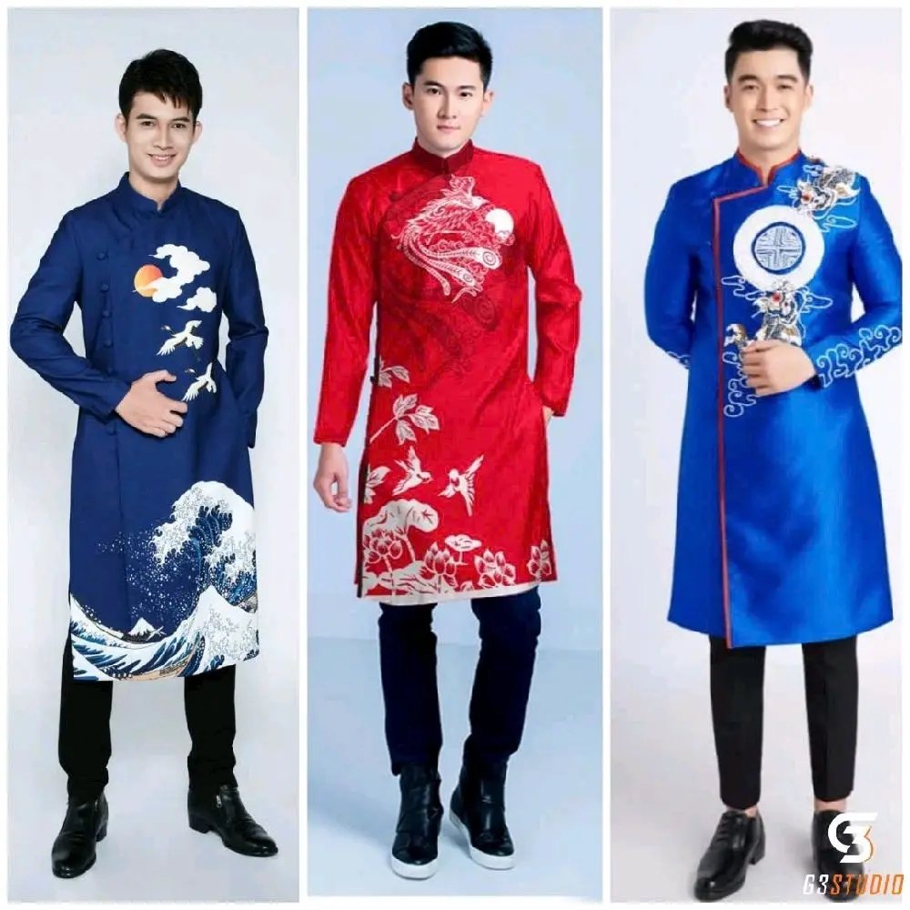 Áo Dài Nam ( Vietnamese Size ) / Men Ao Dai / Boy Ao Dai / Luna Ao Dai / Vietnamese Ao Dai