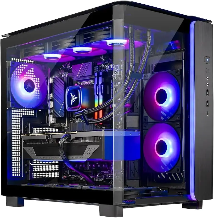 Brand new Gaming King 95 Desktop PC, Ryzen 7 9800X3D 4.7 GHz (5.2 GHz), NVIDIA RTX 5070 Ti 16GB, 2TB Gen4 NVMe SSD, 32GB DDR5 RAM 6000 RGB, 850W Gold PSU, 360mm ARGB AIO, Wi-Fi, Win 11