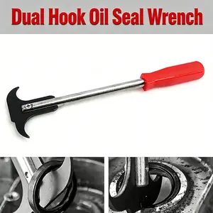 Automotive Oil Seal Removal Wrench, Manual Automotive Seal Removal Tool, Double-Ended Oil Seal Puller Wrench, Professional Automotive Repair Tool for Extracting and Dismantling Seals, O-Rings, and Oil Seals
