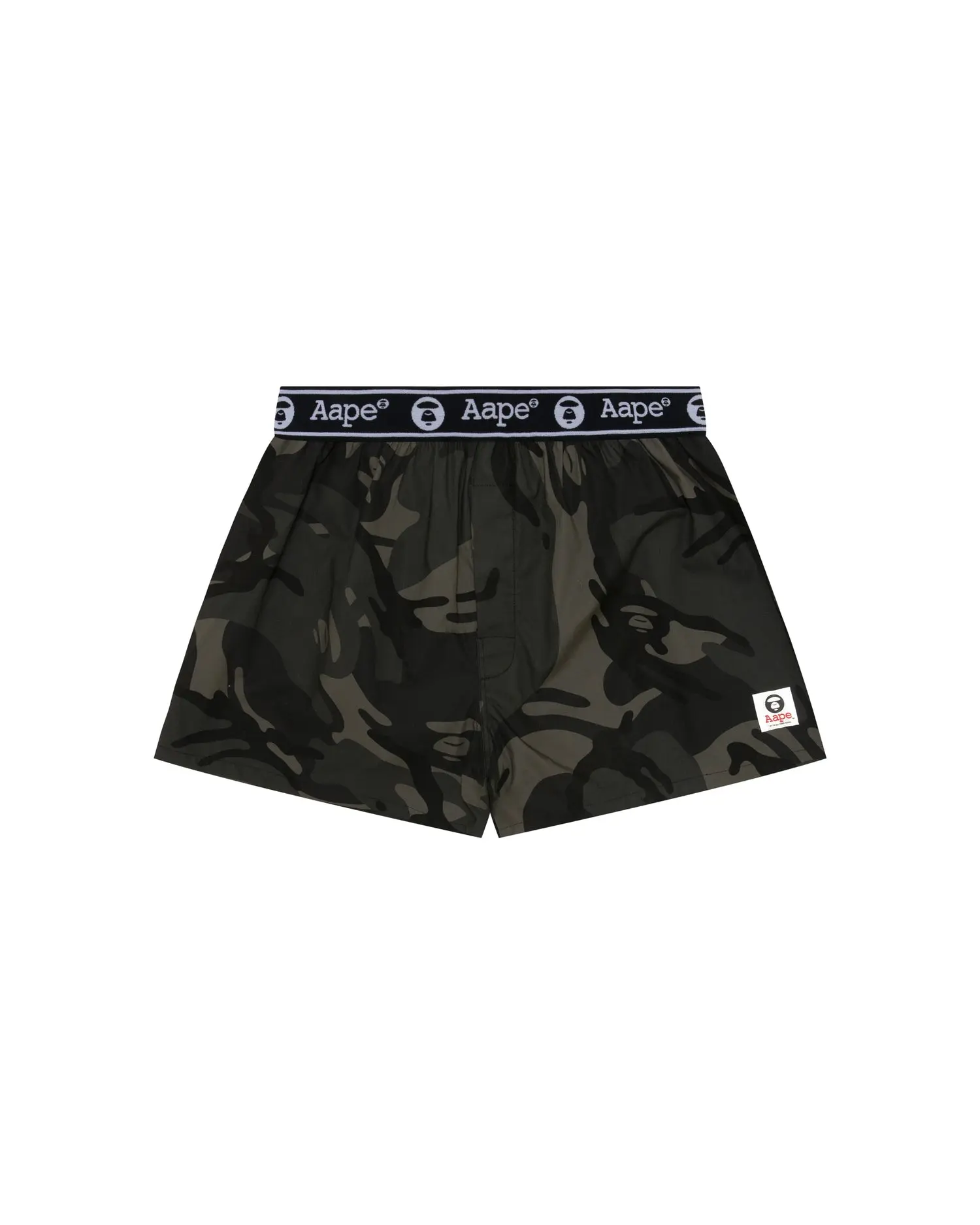 Moonface logo camo print boxer shorts