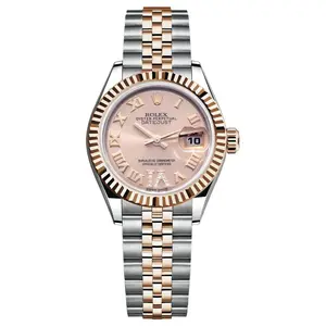 Rolex Lady-Datejust 26mm 179171 Two-Tone Stainless Steel & 18K Everose Gold Automatic Watch, Pink Roman Dial with Diamond VI WHP041470