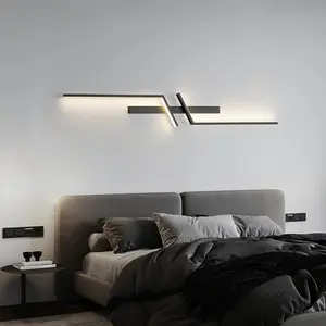 Minimalist LED Wall Mounted Light, Long Line Wall Sconce, Wall Lamp for Bedroom, Bedside, Living Room Backwall, Corridor, Entryway, Staircase
