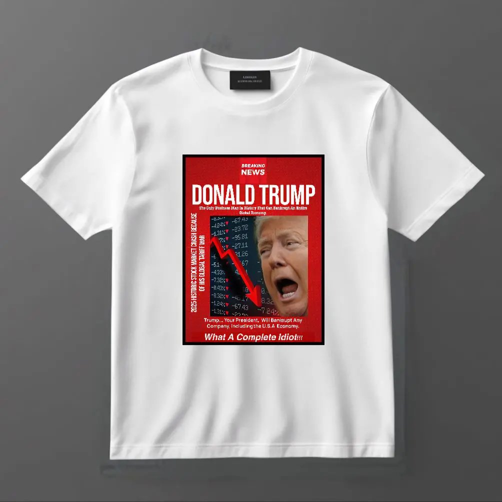 Trump Historical Global Market Crash T-Shirt Menswear