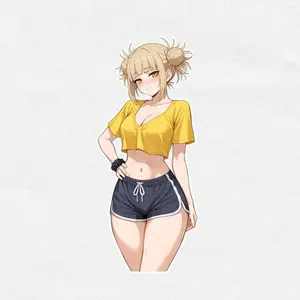 Himiko Toga Anime Vinyl Sticker, Cute Yandere Girl Decal, My Hero Academia Sticker, Kawaii Anime Girl Laptop Car Sticker