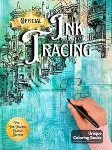 Chroma Ink Editions Official Ink Tracing Coloring Book Hidden Cities Vol 2 Unique Coloring Books For Beginners Advanced Artists 8 5 X 11 Inches Architectural Illustrations