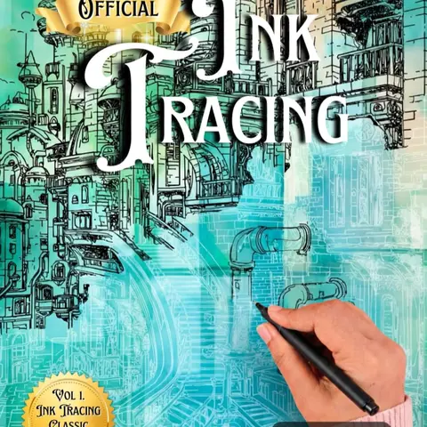 Chroma Ink Editions Official Hidden Cities Vol 2 Tracing Coloring Book - Coloring Books for Adults, All Ages, Paperback, Pen and Ink Art, Architectural Illustrations, 37 Unique 8.5x11in Designs, Guided Lines, Mindful Coloring, Unwinding