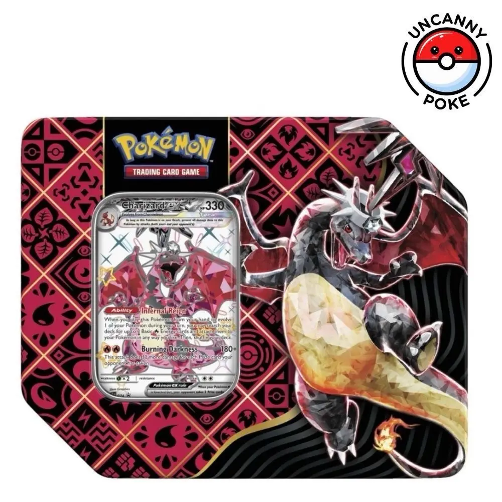 Shiny Charizard ex Pokémon Paldean Fates Tin