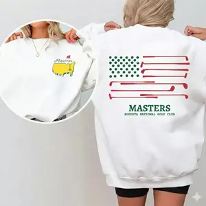 The Masters Golf 2026 Official Sweatshirt 2 side, Augusta National Limited Edition Cotton Crewneck, Classic Menswear Golf Top, Perfect Gift for Golf Fans  VA