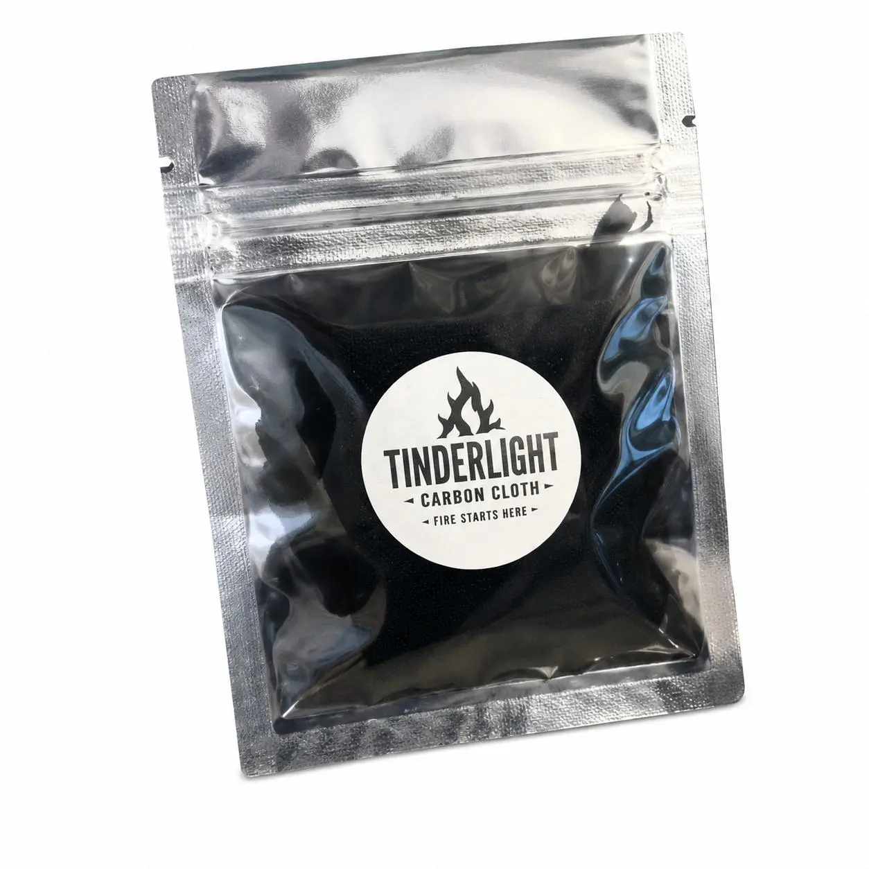 Char Cloth - Carbonized Cotton Cloth in Sealed Mylar Bag for Bushcraft, Camping, and Traditional Outdoor Use Fire Starter Practice Value Scraps Starts With A Spark!