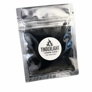 Char Cloth - Carbonized Cotton Cloth in Sealed Mylar Bag for Bushcraft, Camping, and Traditional Outdoor Use Fire Starter Practice Value Scraps Starts With A Spark!