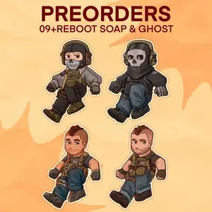 FPS Inspired Military Character Keychains || 73MM/2.87" Acrylic Keychain