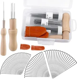 74 Pcs Needles Wool Felting Needles Tools Needle Felting Supplies Felting Tools Needle Felting Tool with 3 Sizes Felting Needles for Beginner Professional