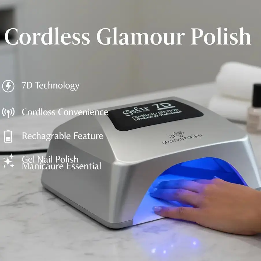 Gel II 7D Diamond Edition Cordless Rechargeable Gel Nail Polish, Professional Nail Care Manicure Tool for Beauty & Personal Care