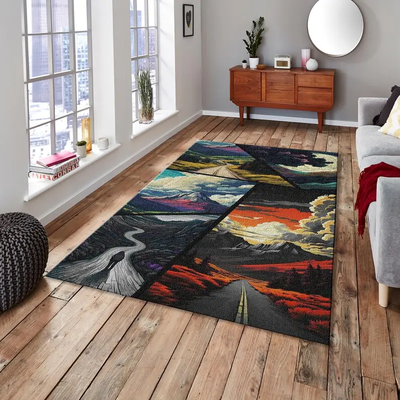 Personalized Photo Rug: Custom Family Pet Design, Soft Velvet Area Rug