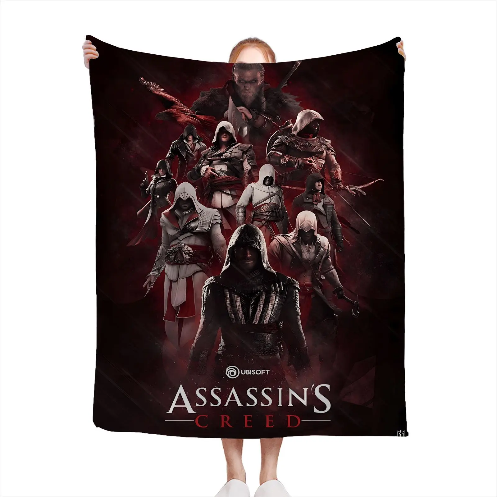 ASSASSIN’S CREED Soft Flannel Throw Blanket—An Ideal Choice For Book Lovers And Homebodies Alike; It Offers Supreme Comfort Whether You'Re Dozing In A Reading Nook Or Curling Up On The Sofa For The Weekend, Making It A Warm And Thoughtful Gift.
