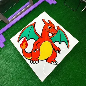 Custom Fire Dragon Tufted Wall Rug-Handmade Art