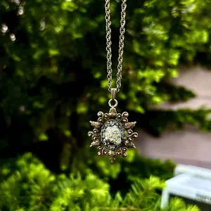Prosperity Pyrite Crystal Necklace For Wealth, Abundance, Fierce Willpower and Confidence, Protection and Blocking Negativity