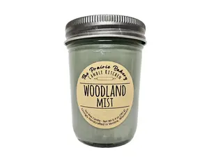 Woodland Mist | Scented Soy Wax Candle | Oak Moss Outdoors Woodsy Nature Forest Scent | Housewarming Birthday Wedding Gift