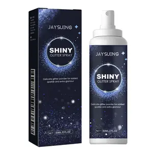 Professional Grade Glitter Spray for Hair & Body, Long-Lasting Shimmer Mist for Skin & Outfits, Water-Resistant Festival Rave Makeup, Sparkling Body Paint Alternative