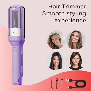 1 cordless rechargeable split hair clipper, USB charging, convenient tool for trimming dry, damaged, and fragile split hair tips of women, electric hair clipper, portable automatic trimmer for home use, New Year's gift, Christmas gift