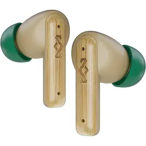 House of  Little Bird True  Earbuds, Touch Controls, Built-in Mic, 24 Hours Playtime with Case, USB-C Quick Charge, Sustainable Materials, Movie and Gaming Mode, Cream