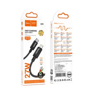 Hoco 6.6FT ( 2M)   Fast Charging Data Cable USB-C to iP 27W Efficient & Versatile for iP Devices Compact Design for On-the-Go Use