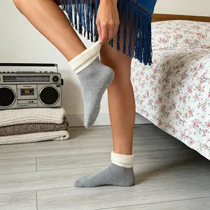 Winter Casual Home-cozy Anti-slip Fleece Socks. Suitable For Home Wear. Comfortable And Warm. Ldeal Gift Socks For Festivals.