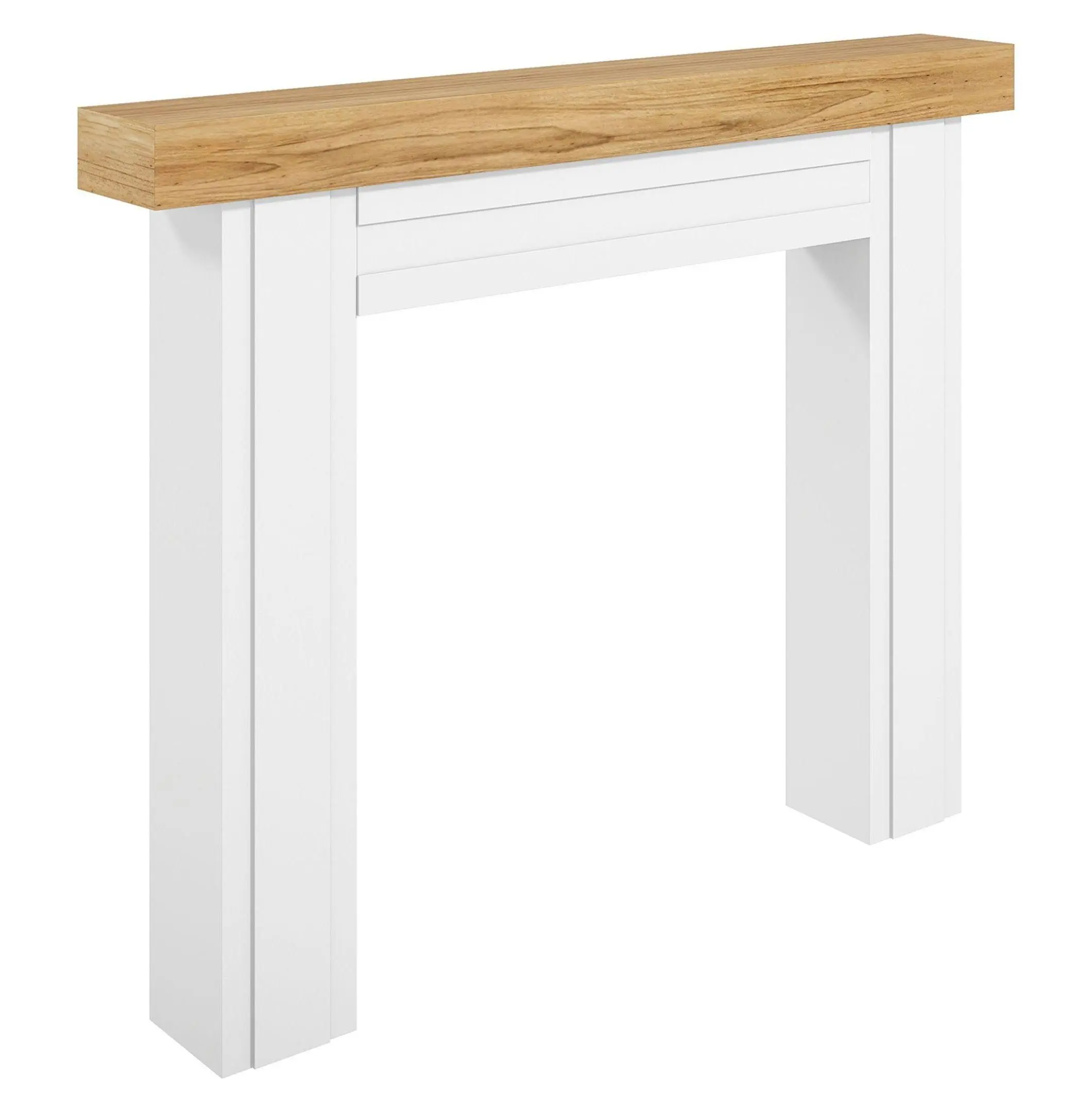 Fireplace Mantel, 51.2" Wood Electric Fireplace Surround, Freestanding Mantelpiece with Legs, Modern Home Decor, 40.6" Height Default Title
