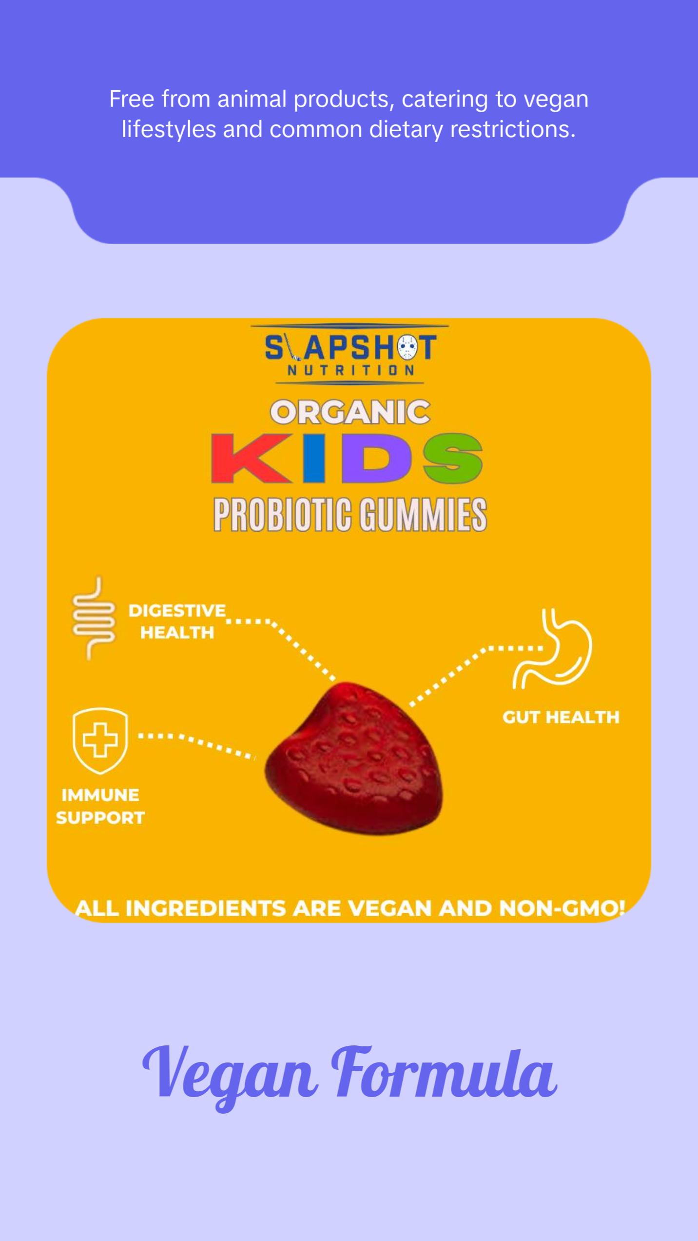 Organic Kids Probiotic Gummies - 30 Day Supply