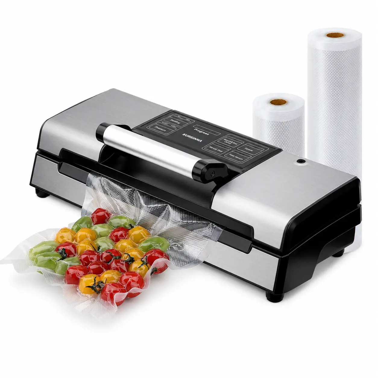 Kursinna 95kPa Automatic Vacuum Sealer Machine, Keep Food Fresh 8X Longer, Automatic Food Saver for Meal Prep & Sous Vide
