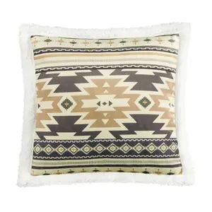 Desert Sage Campfire Sherpa Pillow