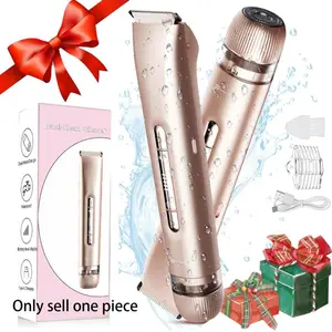 Electric Hair Removal Tool, 1 Box Rechargeable 2 in 1 Body & Facial Hair Removal, Waterproof Hair Removal Machine for Armpits and Legs, Body Trimmers for Women, Hygiene Body Product, Electric Shaver, Cordless Hair Trimmer, Wireless Trimmer