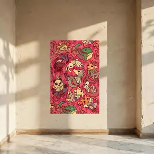 Cool beastars japan anime pattern Poster High Quality Premium Matte PP Self Adhesive Vinyl Poster Wall Anti fading Without frame