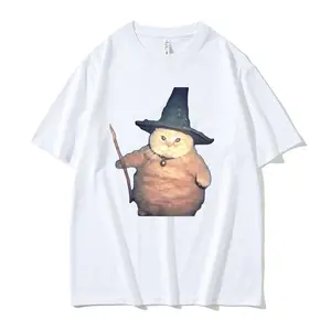 WIZARD CAT Vintage Tee, Cat T-Shirt, Meme Cringe FunnyDumb Shirts, Unisex Movie Shirt, Menswear, Womenswear,Streetwear