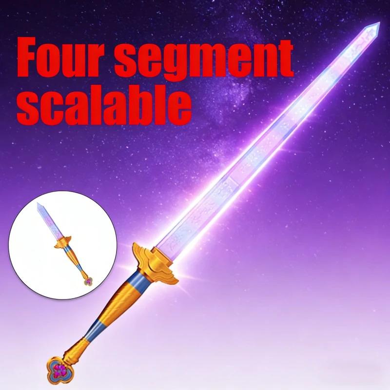 Demon Hunter Hight Quality Cosplay Anime Rumi Sword With Symbol Outfits Prop Scalable Purple Long Sword Accessories Roleplay Prop Gift