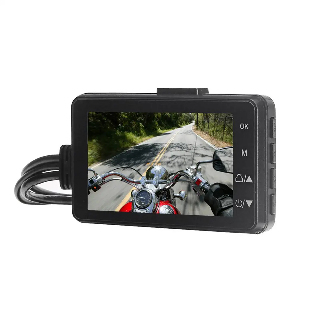 Motorcycle Dual-Lens Full HD Waterproof Dash Cam, Compact Fit, Easy Installation, Front-Rear Dual Recording, Loop Recording Riding Safety Recorder