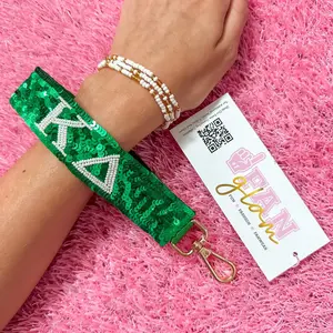 Kappa Delta Sequin Wristlet Keychain – KD Sorority Keychain
