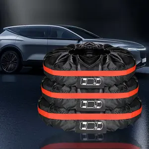 Dust Cover Car Spare Tire Cover Full Wrap Tire Cover Waterproof Dustproof Oxford Cloth Spare Tire Cover Snow Tire Cover Protection Storage Cover