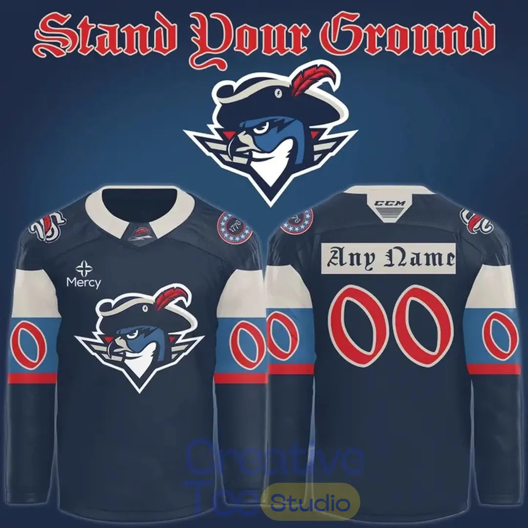 Springfield Thunderbirds 250th Celebration Custom Hockey Jersey