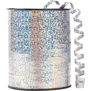 500 Yards  Shiny Curling Ribbon Metallic Balloon Roll for Party Festival Art Craft Decor,Florists, Weddings, Crafts and  wrap. ()