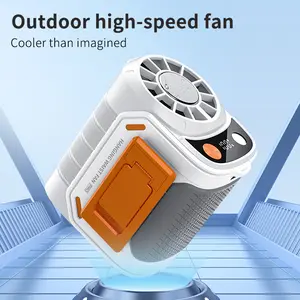 Portable Fan, USB Rechargeable Waist Fan with Clip &Power Bank, Personal Cooling Fan for Outdoor Travel