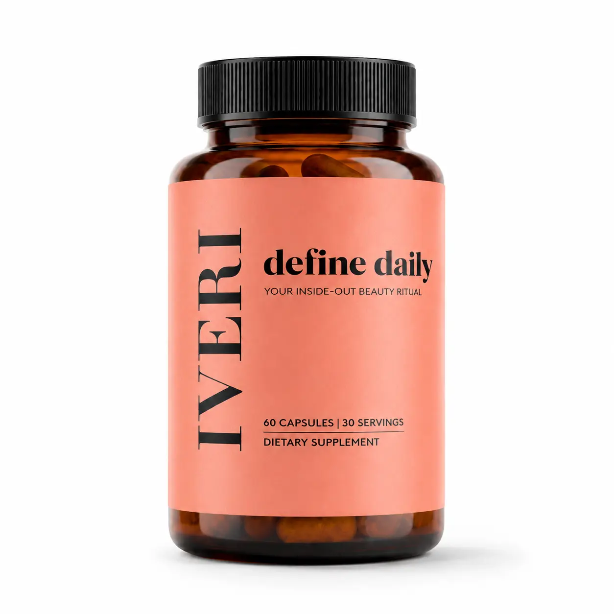 IVERI Define Daily Debloat Capsules (30 Servings) – Anti-Inflammatory Bloat, Water Retention & Puffy Face Support – Nightly Formula