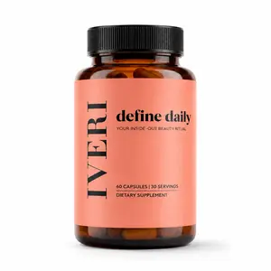 IVERI Define Daily Debloat Capsules (30 Servings) – Anti-Inflammatory Bloat, Water Retention & Puffy Face Support – Nightly Formula