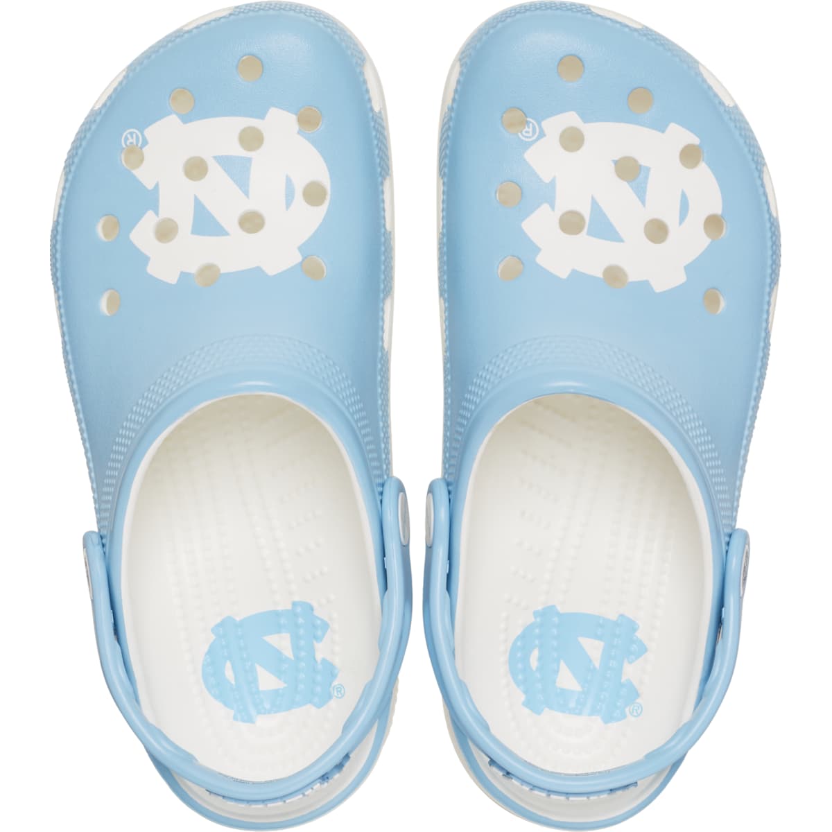Crocs Adult North Carolina Tar Heels Classic Clogs, Collegiate Football Fan Gear