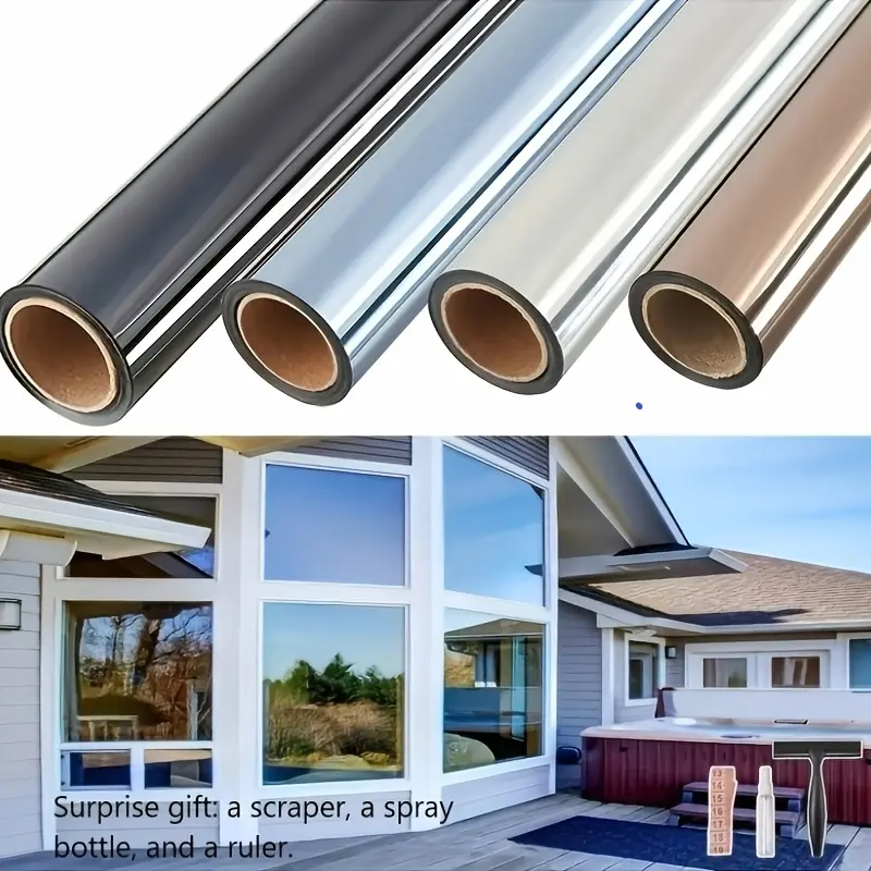 Large Privacy Film For Windows One-way Window Film, Protect Privacy, Suitable For Home for windows, Reflectors, Sun Protection, Heat Insulation And Protection