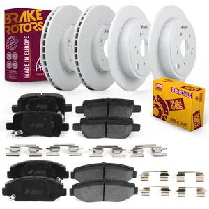 6 PC Front & Rear Brake Rotor & Semi-Metallic Disc Brake Pad Kit 95962MT